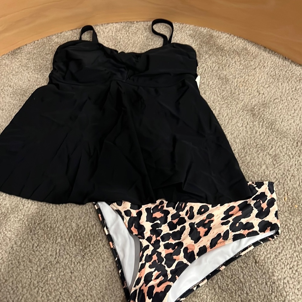 Cheetah print swimsuit